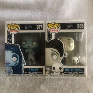 Corpse Bride Emily and Victor Funko pop set